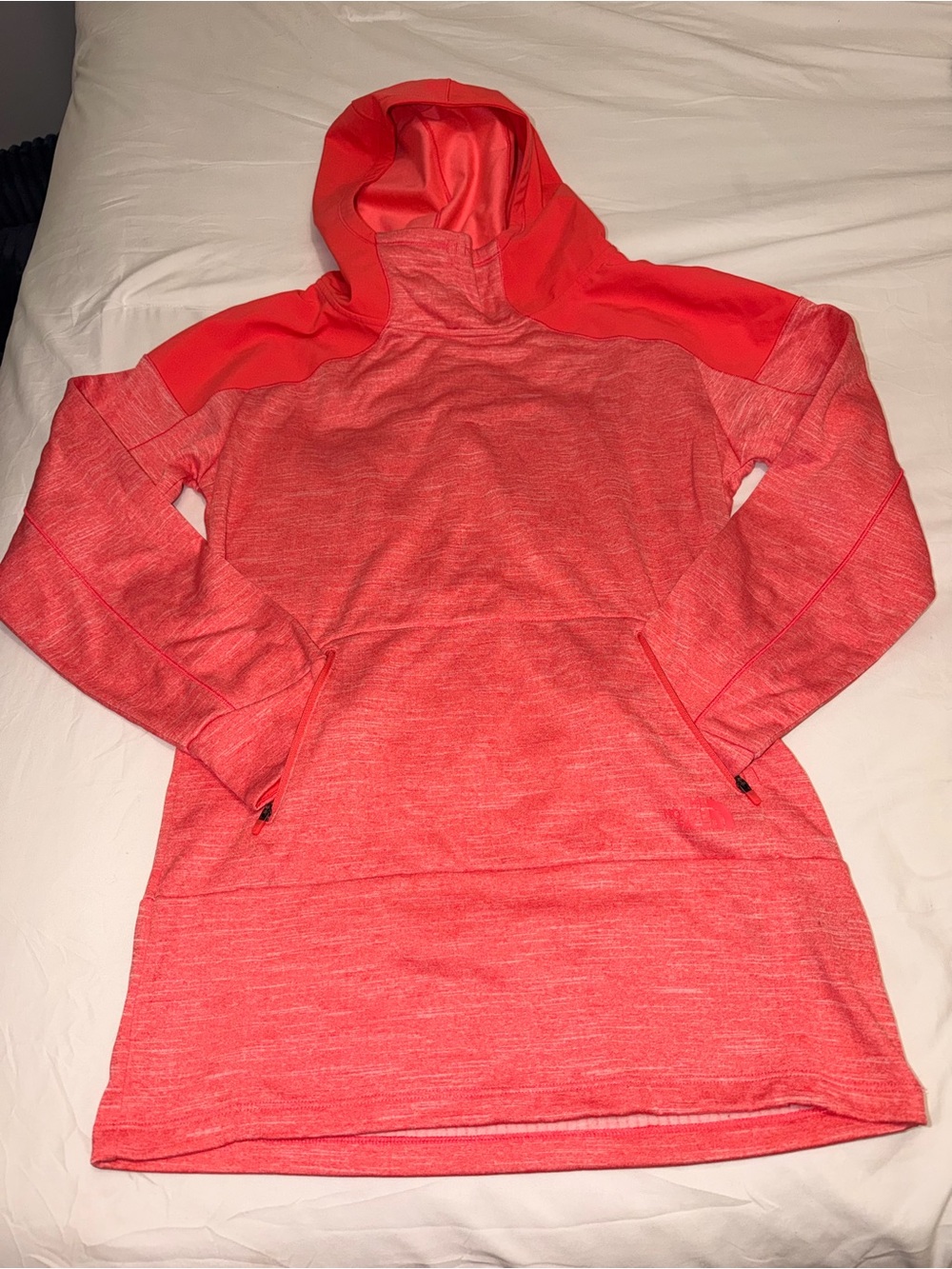 The North Face Women's Coral-Red Hooded Pullover size M
